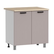 Шкаф напольный Аленушка Н 800 Лотос Кашемир, скоба антрацит