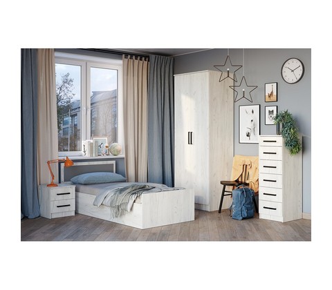 Спальня Фиеста (дуб крафт белый)