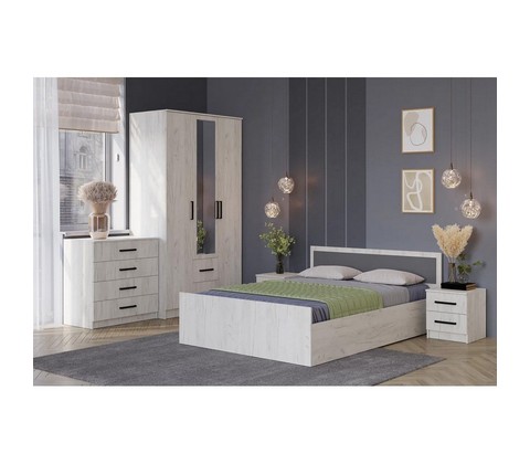 Спальня Фиеста 2 (дуб крафт белый)