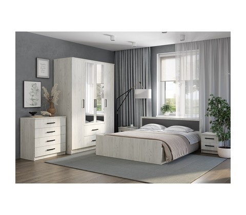 Спальня Фиеста 5 (дуб крафт белый)