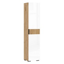 Пенал Роджина 400 (белый глянец, дуб крафт)