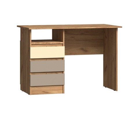 Стол письменный Челси Color (слоновая кость, глиняный серый, дуб крафт)