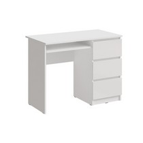 Стол письменный Челси (белый глянец холодный, белый)