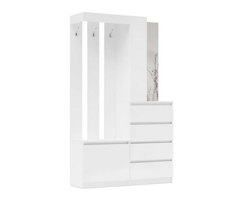 Прихожая Челси (белый глянец холодный, белый)