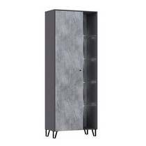 Шкаф Оливия (графит, мрамор глянец)