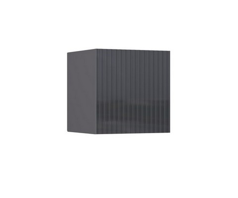 Шкаф навесной малый Оливия (графит, графит глянец)