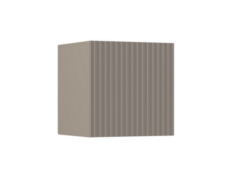 Шкаф навесной малый Оливия (глиняный серый, шарли мокко)