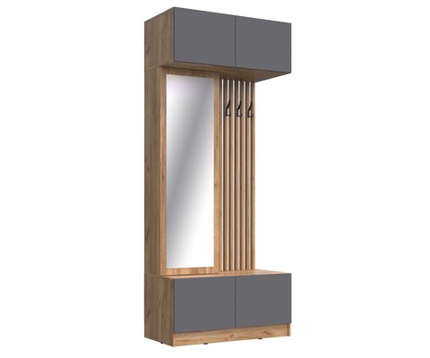 Прихожая Роджина (дуб крафт, графит)