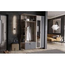 Прихожая Лика - 1 1,5м (дуб юкон, графит)