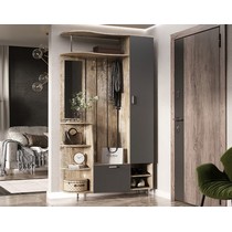 Прихожая Лика - 2 1,2м (дуб юкон, графит)