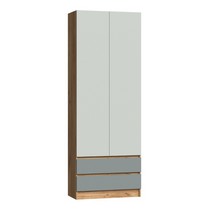 Шкаф Челси Color (мята темная, сумеречный голубой, дуб крафт)