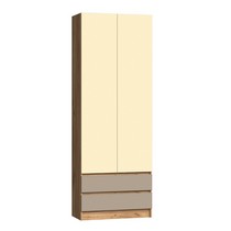 Шкаф Челси Color (слоновая кость, глиняный серый, дуб крафт)