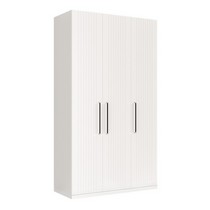 Шкаф трехдверный комбинированный Валенсия 13.12 (белый шагрень)