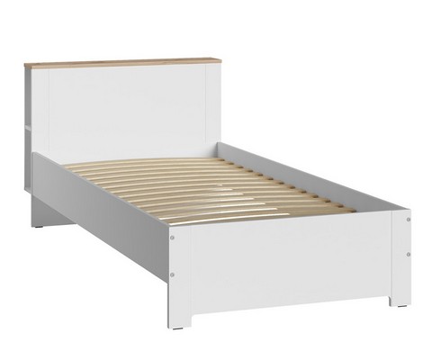 Кровать односпальная Джастин 11.54 (белый шагрень)