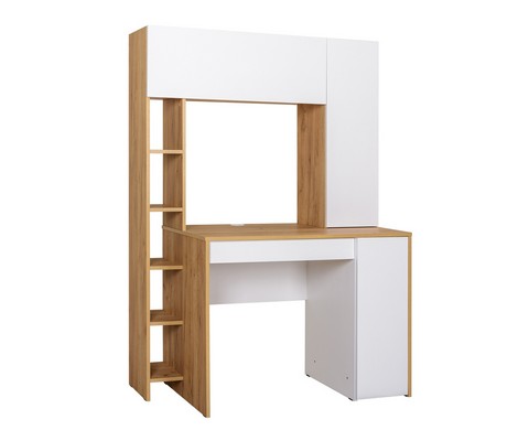 Стол компьютерный Комфорт 12.71 (дуб золотой, белая аляска)