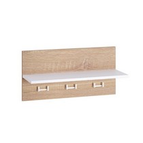 Вешалка настенная Куба 10.123 (дуб сонома, белый премиум)