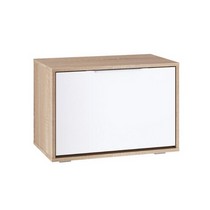 Тумба для обуви Куба 13.58 N (дуб сонома, белый премиум)