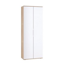 Шкаф двухстворчатый для одежды Куба 13.136 (дуб сонома, белый премиум)