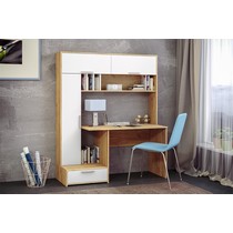 Стол письменный Лайт 03.243 Н (дуб золотой, белый)