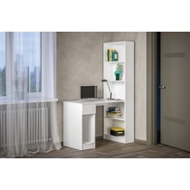 Шкаф комбинированный Лайт 10.01 (белая гладка)