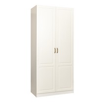 Шкаф двустворчатый для одежды Ливерпуль 13.134.01 (белый, ясень ваниль)