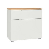 Тумба для обуви Октава 16.127 (белый шагрень, дуб золотой)