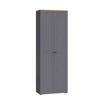 Шкаф двухстворчатый Остин 16.307 (серый графит, дуб золотой)