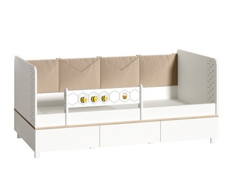 Кровать детская Эйп 11.40 (белый шагрень)