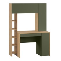 Стол компьютерный Комфорт 12.71 (гикори рокфорд, зеленый)