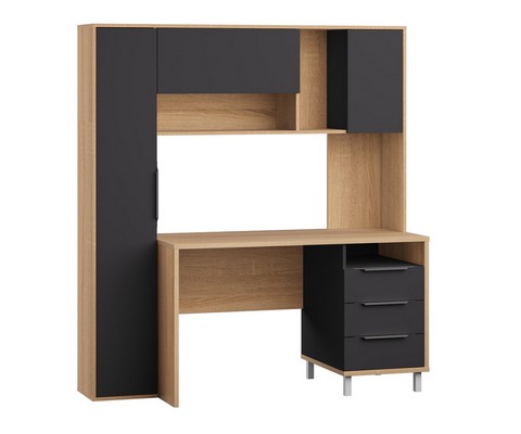 Стол рабочий Комфорт 12.95 N (дуб сонома, темно-серый)