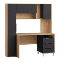 Стол рабочий Комфорт 12.95 N (дуб сонома, темно-серый)