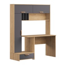 Стол письменный Лайт 03.243 Н (гикори рокфорд, темно-серый)