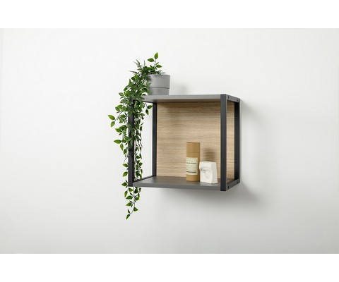 Полка навесная Марвэл 16.487 (темно-серый, плэйн)