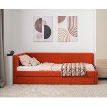 Кровать односпальная с основанием Марвэл 90 EPIC 45 TERRA (терракотовый)