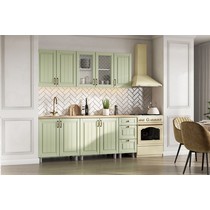 Готовая кухня Прованс (белый/фисташковый) без столешницы