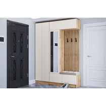 Мини-прихожая Руэлла, (дуб крафт золотой/кашемир)