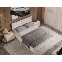 Двуспальная кровать с подъемным механизмом Монако КР-16 160х200 (ясень анкор светлый)
