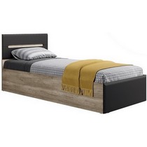 Кровать 90х200 Наоми КР-12 (дуб каньон/графит нубук)