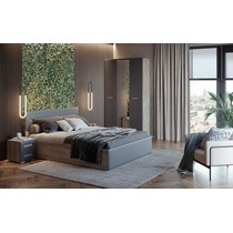 Спальня Наоми, комплектация 4 (дуб каньон/графит нубук)