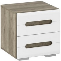 Тумба прикроватная Наоми ТБ-15 (дуб каньон/белый глянец)