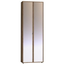 Шкаф для одежды Nature 92, зеркало-зеркало (дуб табачный craft)