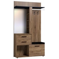 Прихожая Nature 70 (дуб табачный craft-черный)