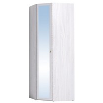 Шкаф угловой с зеркалом Sherlock 63 (ясень анкор светлый)