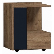 Тумба прикроватная Nature 42 (дуб табачный craft-черный)