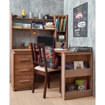 Угловой стол Nature с надстройкой (дуб табачный craft-мокко)