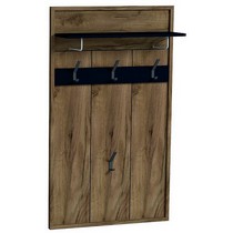 Вешалка настенная Nature 76 (дуб табачный craft-черный)