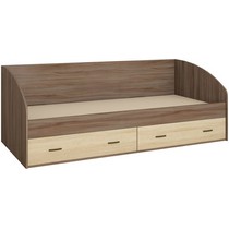 Кровать с ящиками Орион (ясень шимо-дуб сонома)