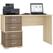 Письменный стол с тумбой Сити-2 (ясень шимо-дуб сонома)