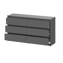 Комод с ящиками 1,38м Денвер (графит)