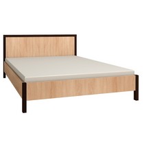 Кровать с основанием (металл) Bauhaus 4 120х200 (дуб сонома)